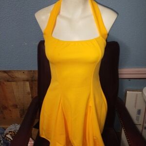 Yellow Halter Dress New by Shein